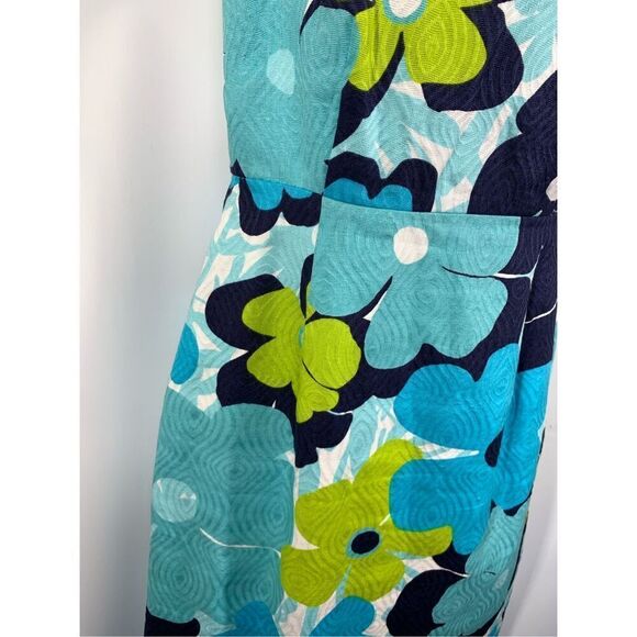 Lilly Pulitzer Kiki dress Shorely Blue Pop Goes The Floral Jacquard Shift Size 2 - Picture 6 of 14
